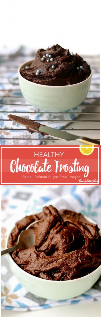 Healthy Chocolate Frosting Recipe - Vitamin Sunshine